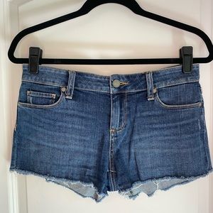 Paige Bobby Denim Cutoff Shorts Blue Size 26